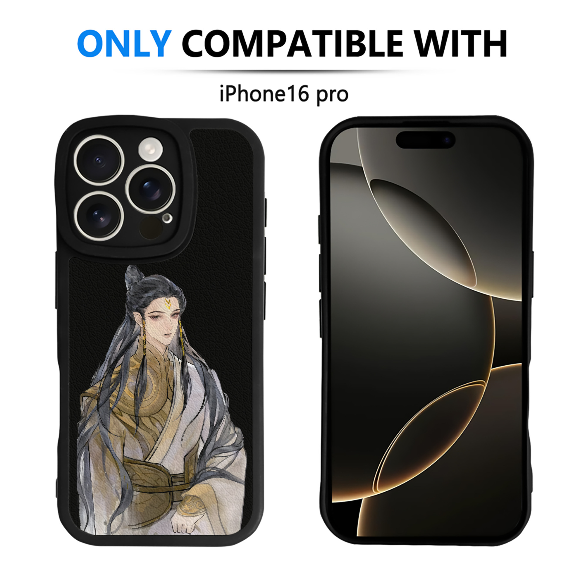 （画像用） Ne Zha 2 ナタ 魔童の大暴れ 【iPhone 16シリーズ対応】シリコンスマホケース（レザー調） 材質：シリコン
